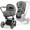 Коляска 2 в 1 Cybex Priam 4.0 Mirage Grey шасси Chrome Brown