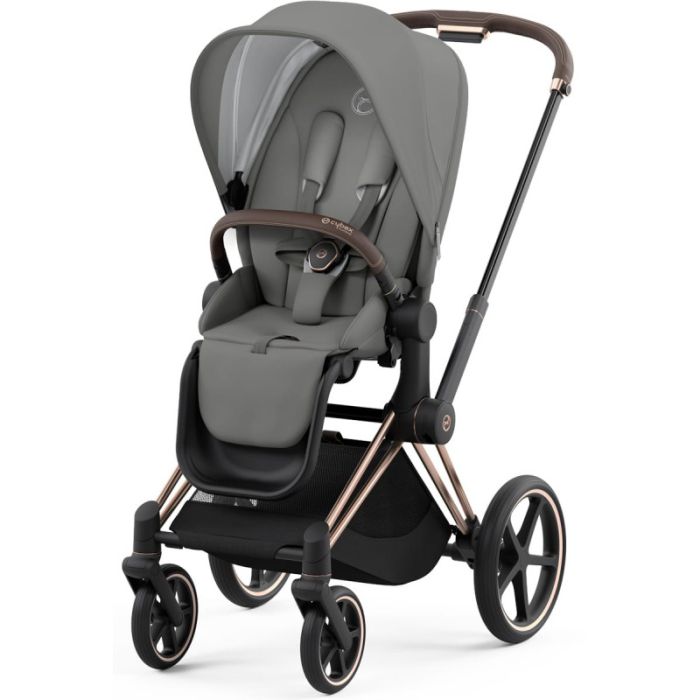 Коляска 2 в 1 Cybex Priam 4.0 Mirage Grey шасси Rosegold