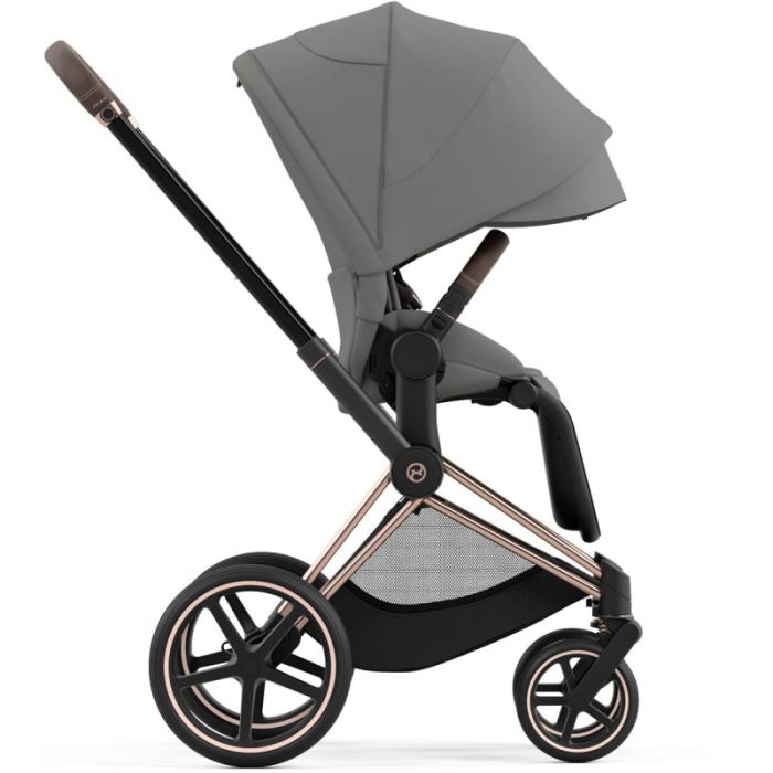 Коляска 2 в 1 Cybex Priam 4.0 Mirage Grey шасси Rosegold