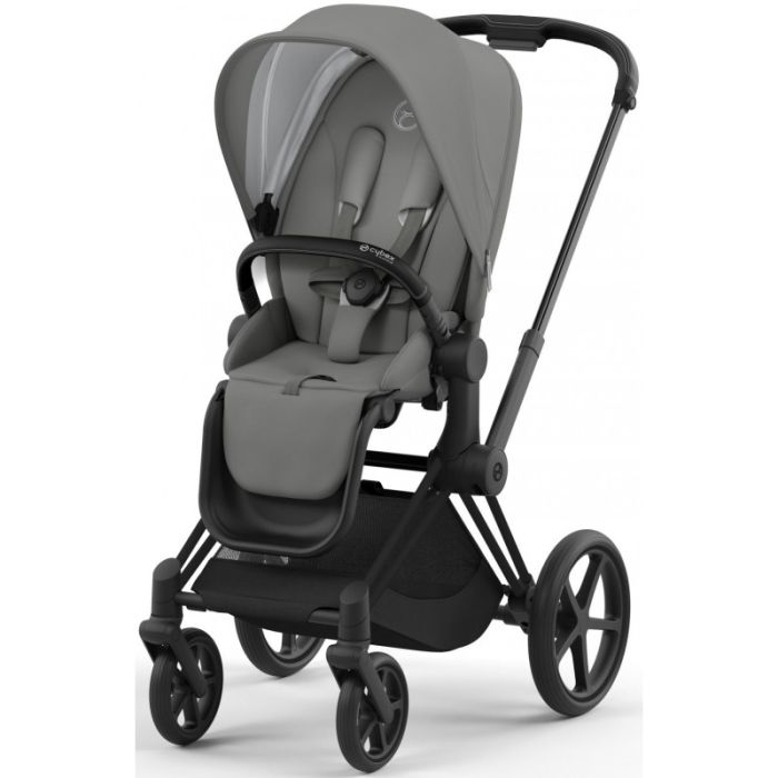 Коляска 2 в 1 Cybex Priam 4.0 Mirage Grey шасси Matt Black