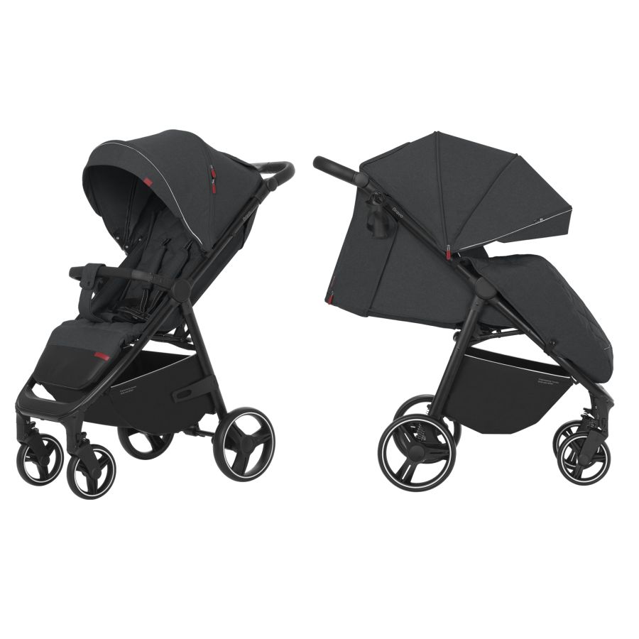 Коляска прогулочная Carrello Bravo CRL-8512 Serious Grey + дождевик L