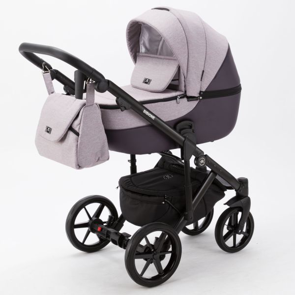 Коляска 2 в 1 Adamex Bibione PS-13 Lux (баклажан)