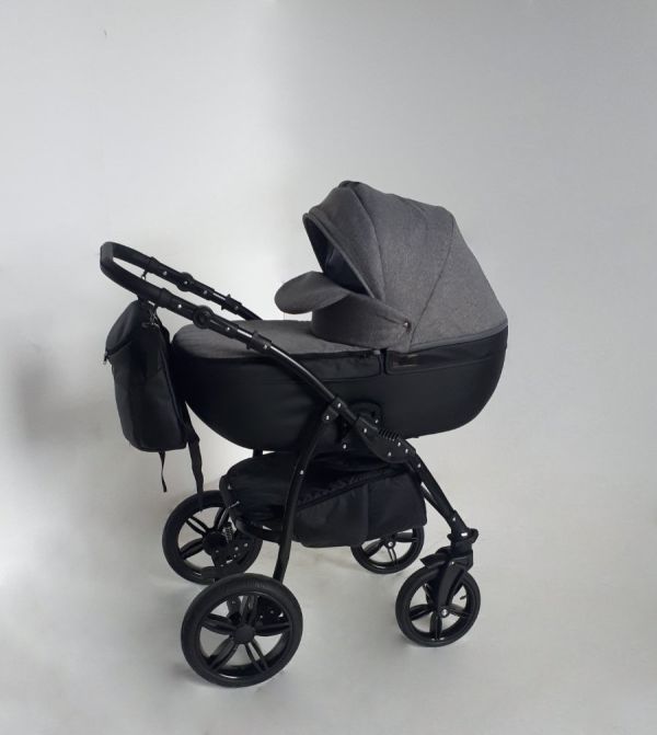 Коляска 2 в 1 Rapido RE L(R2) серый + черный