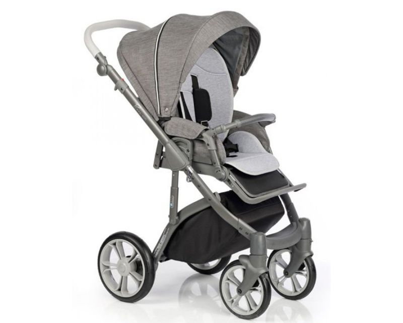 Коляска 2 в 1 Roan Bass Soft Anthracite Grey