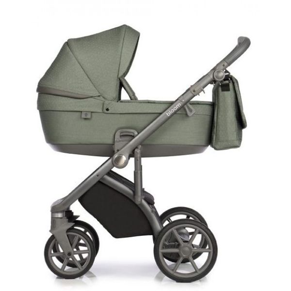 Коляска 2 в 1 Roan Bloom Green Dots, зеленый