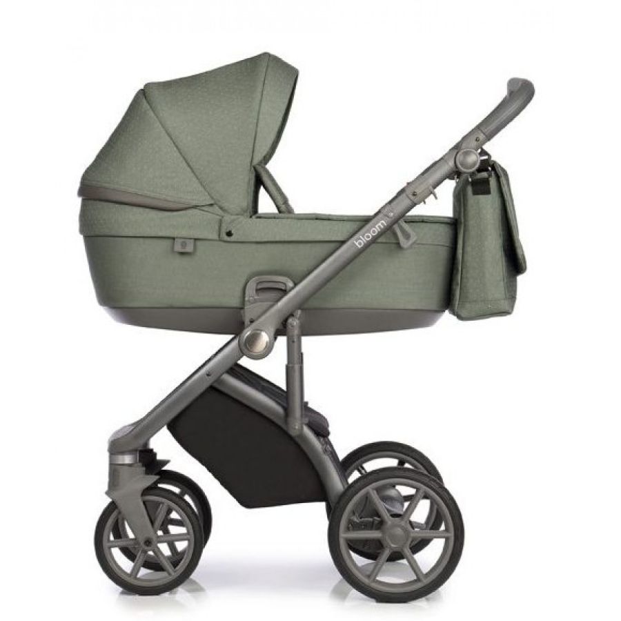Коляска 2 в 1 Roan Bloom Green Dots, зеленый