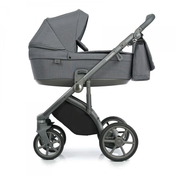 Коляска 2 в 1 Roan Bloom Grey stripes, серый