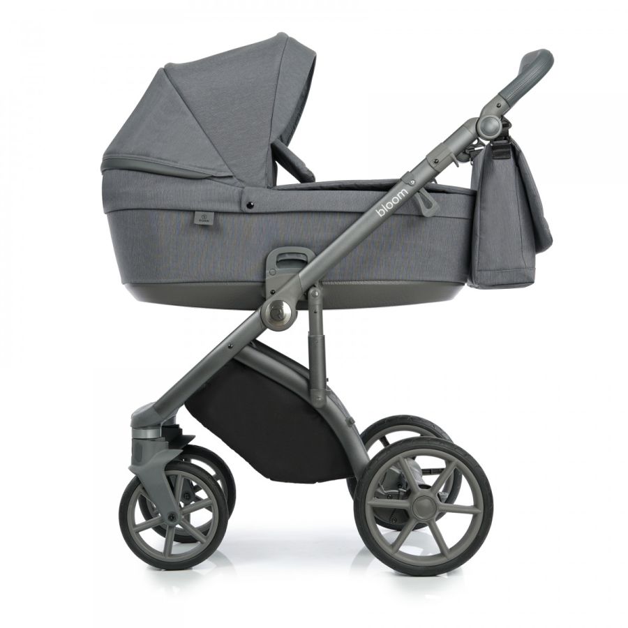 Коляска 2 в 1 Roan Bloom Grey stripes, серый