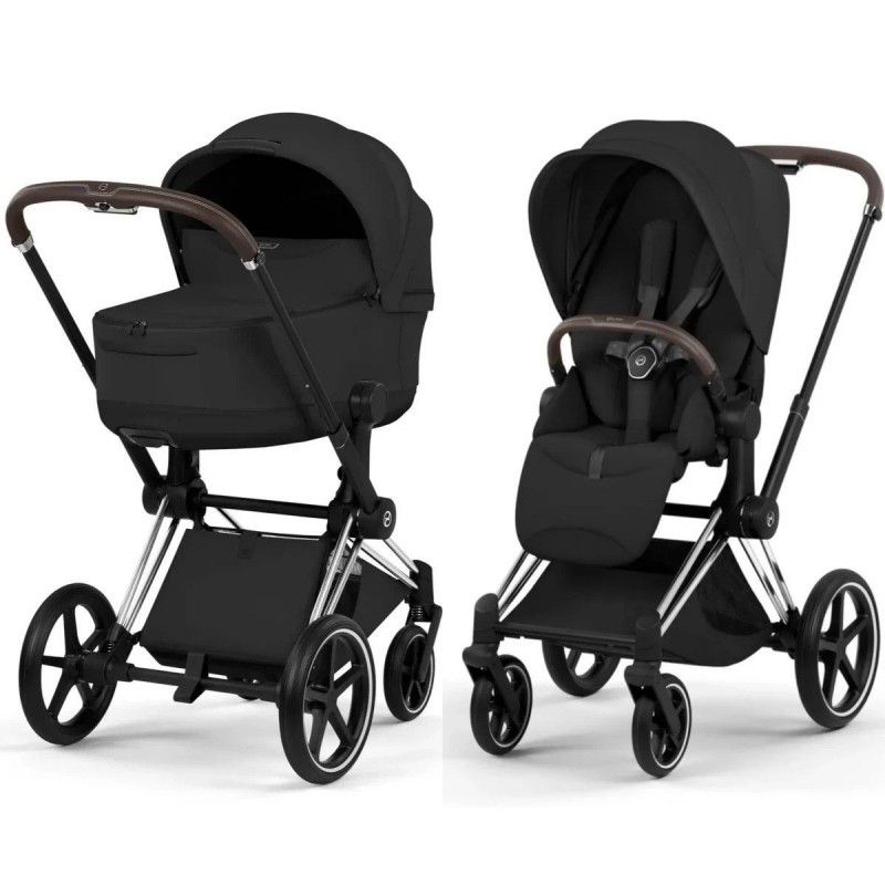 Коляска 2 в 1 Cybex Priam 5.0 Style Collection Sepia Black шасси Chrome