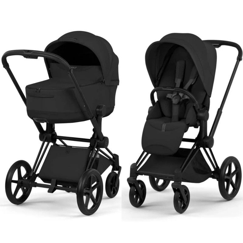 Коляска 2 в 1 Cybex Priam 5.0 Style Collection Sepia Black шасси Matt Black