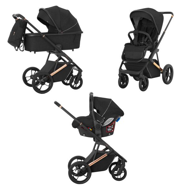 Коляска 3 в 1 CARRELLO Sigma CRL-6510 Raven Black