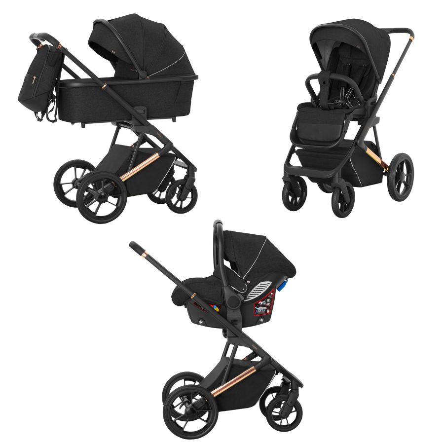 Коляска 3 в 1 CARRELLO Sigma CRL-6510 Raven Black