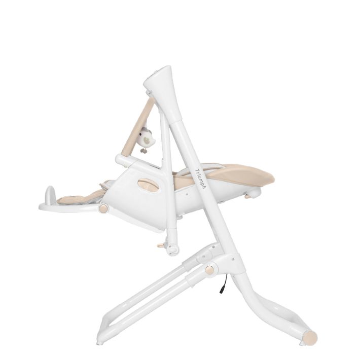 Стільчик-гойдалка CARRELLO Triumph сенсорна панель CRL-10302 Cream Beige