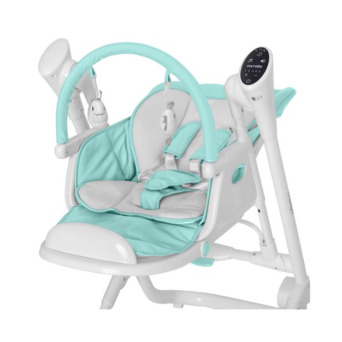 Стільчик-гойдалка CARRELLO Triumph сенсорна панель CRL-10302 Mint Green