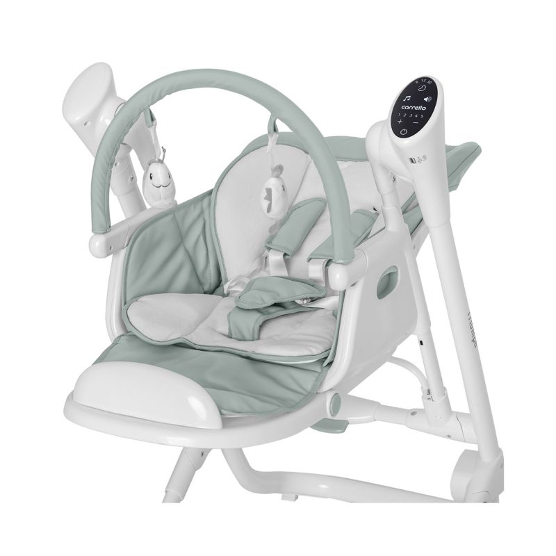 Стульчик-качели CARRELLO Triumph сенсорная панель CRL-10302 Cloud Grey