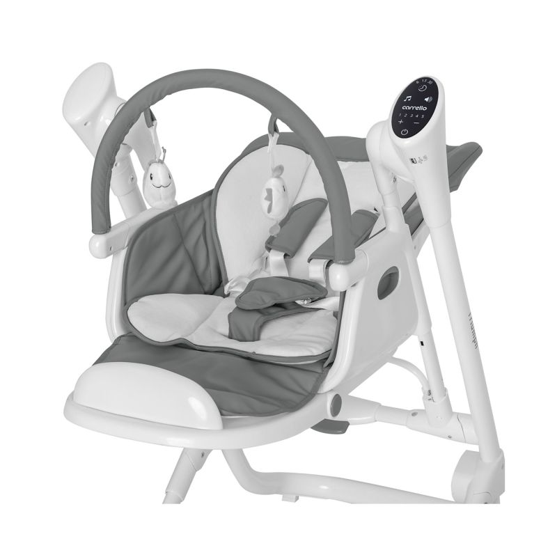 Стульчик-качели CARRELLO Triumph сенсорная панель CRL-10302 Palette Grey