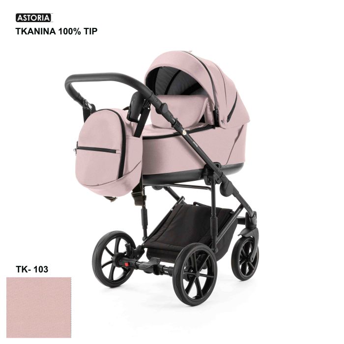 Коляска 2 в 1 Adamex Astoria TK-103 розовый