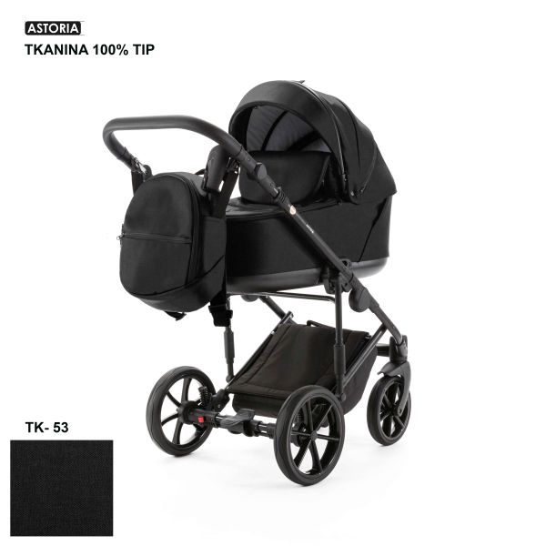 Коляска 2 в 1 Adamex Astoria TK-53 черный