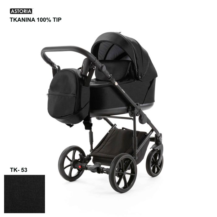 Коляска 2 в 1 Adamex Astoria TK-53 черный