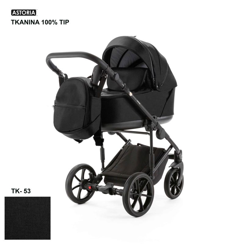 Коляска 2 в 1 Adamex Astoria TK-53 черный