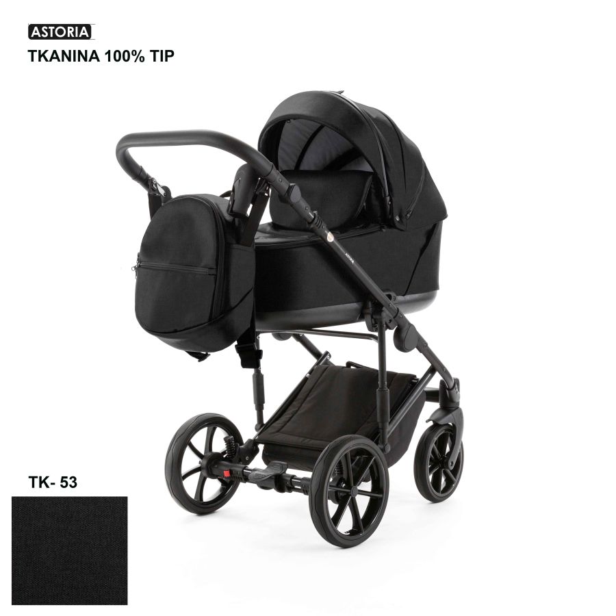 Коляска 2 в 1 Adamex Astoria TK-53 чорний