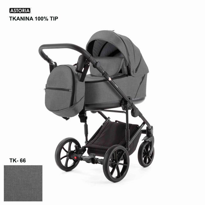 Коляска 2 в 1 Adamex Astoria TK-66 серый