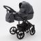 Коляска 2 в 1 Adamex Bibione TKB-1  Lux (графит)