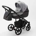 Коляска 2 в 1 Adamex Bibione  TKB-4  Tip (серый)