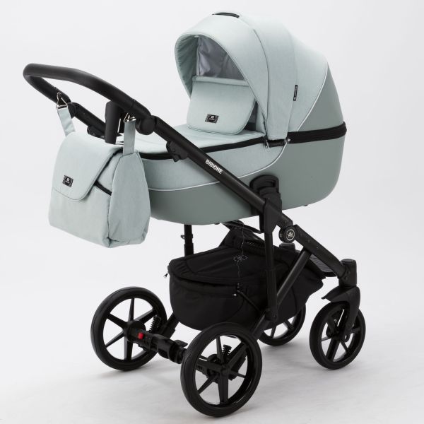 Коляска 2 в 1 Adamex Bibione TSB-1 Lux (ментол)