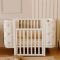 Дитяче ліжечко Angelo "Luna" гудзики айворі (велюр)
