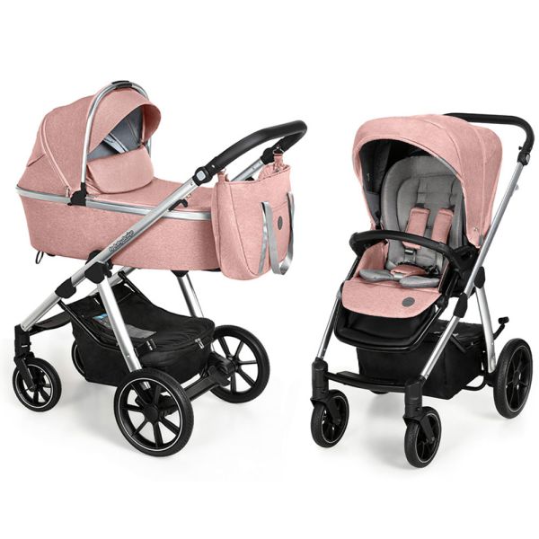 Коляска 2 в 1 Baby Design BUENO 208 PINK (без вишивки)