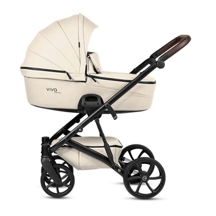 Коляска 2 в 1 TUTIS VIVA6 Plus Leather Vanila