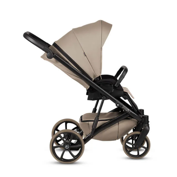 Коляска 2 в 1 TUTIS VIVA6 Plus Leather Cappuccino