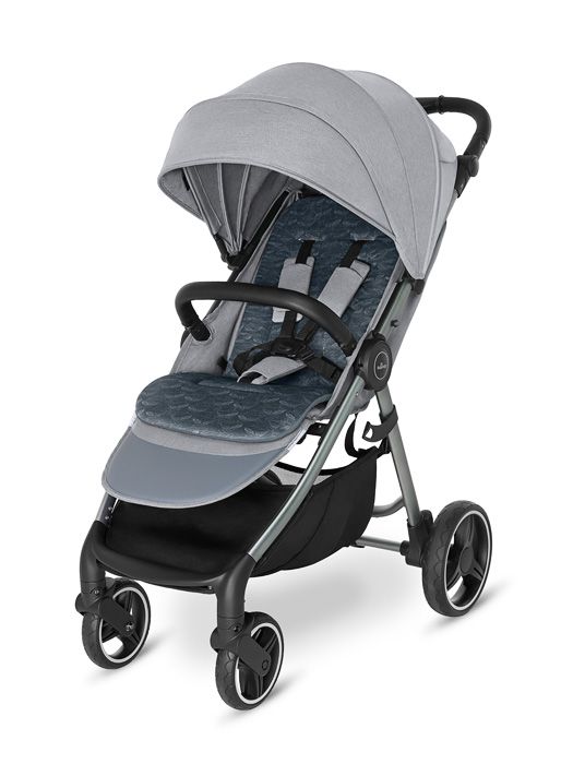Прогулянкова коляска Baby Design WAVE 107 SILVER GRAY