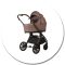 Коляска 2 в 1 Adamex Bianco 13 Chocolate Brown