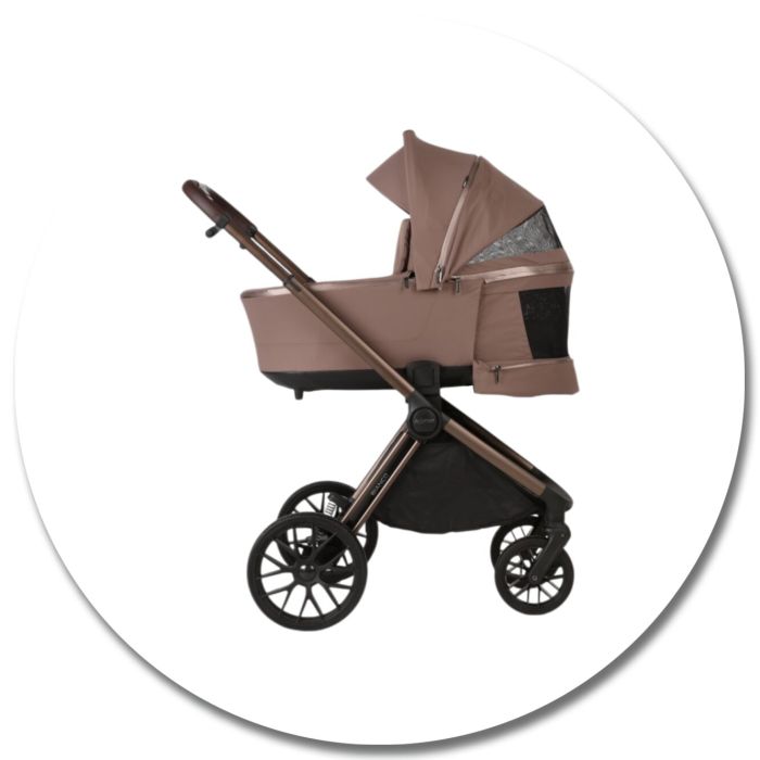 Коляска 2 в 1 Adamex Bianco 13 Chocolate Brown