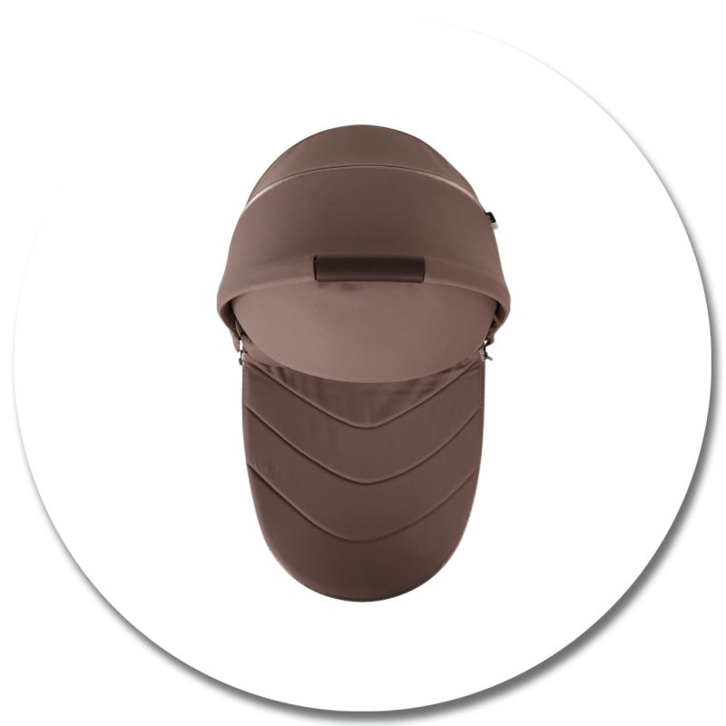 Коляска 2 в 1 Adamex Bianco 11 Chocolate Fango