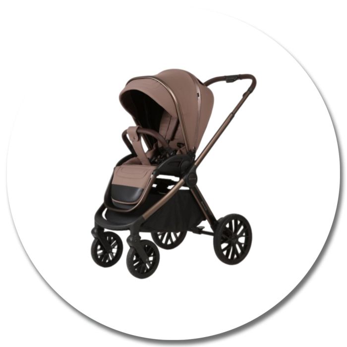 Коляска 2 в 1 Adamex Bianco 11 Chocolate Fango