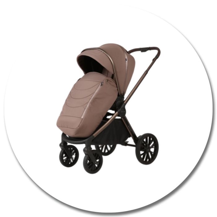 Коляска 2 в 1 Adamex Bianco 13 Chocolate Brown