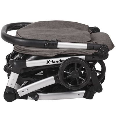 Коляска-книжка X-Lander X-Fly із сумкою X-Bag Lite - LUNAR BLACK